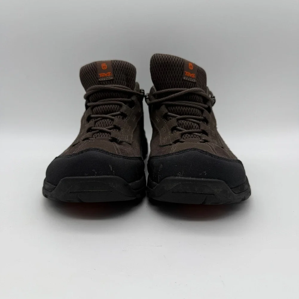 Teva Gannett Hiking Shoes Men 9 Brown Suede Waterproof Low Top 1003026